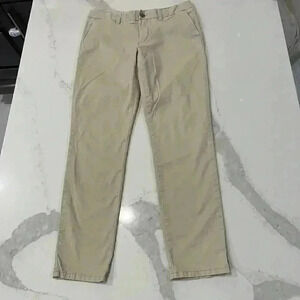 Tommy Hilfiger Slim Fit Essential Solid Khaki Beige Chino Pant Women’s Size 6